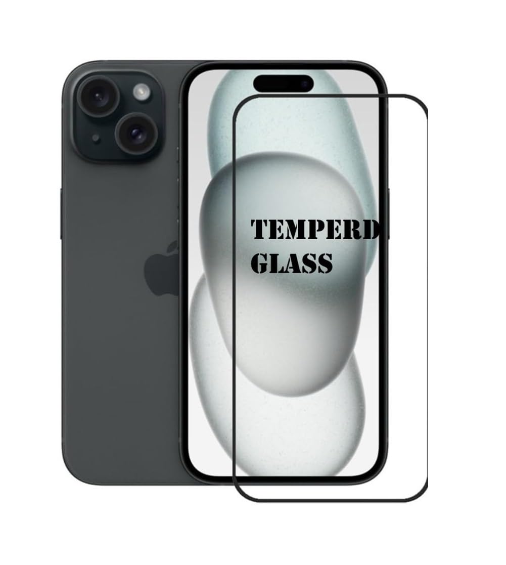 G-Rhino Super OG 6D Glass Anti Fingerprint Smooth high Transparent Tempered Glass for Iphone 15 series Screen Protector/iPhone 15 Pro - 6.12 inch