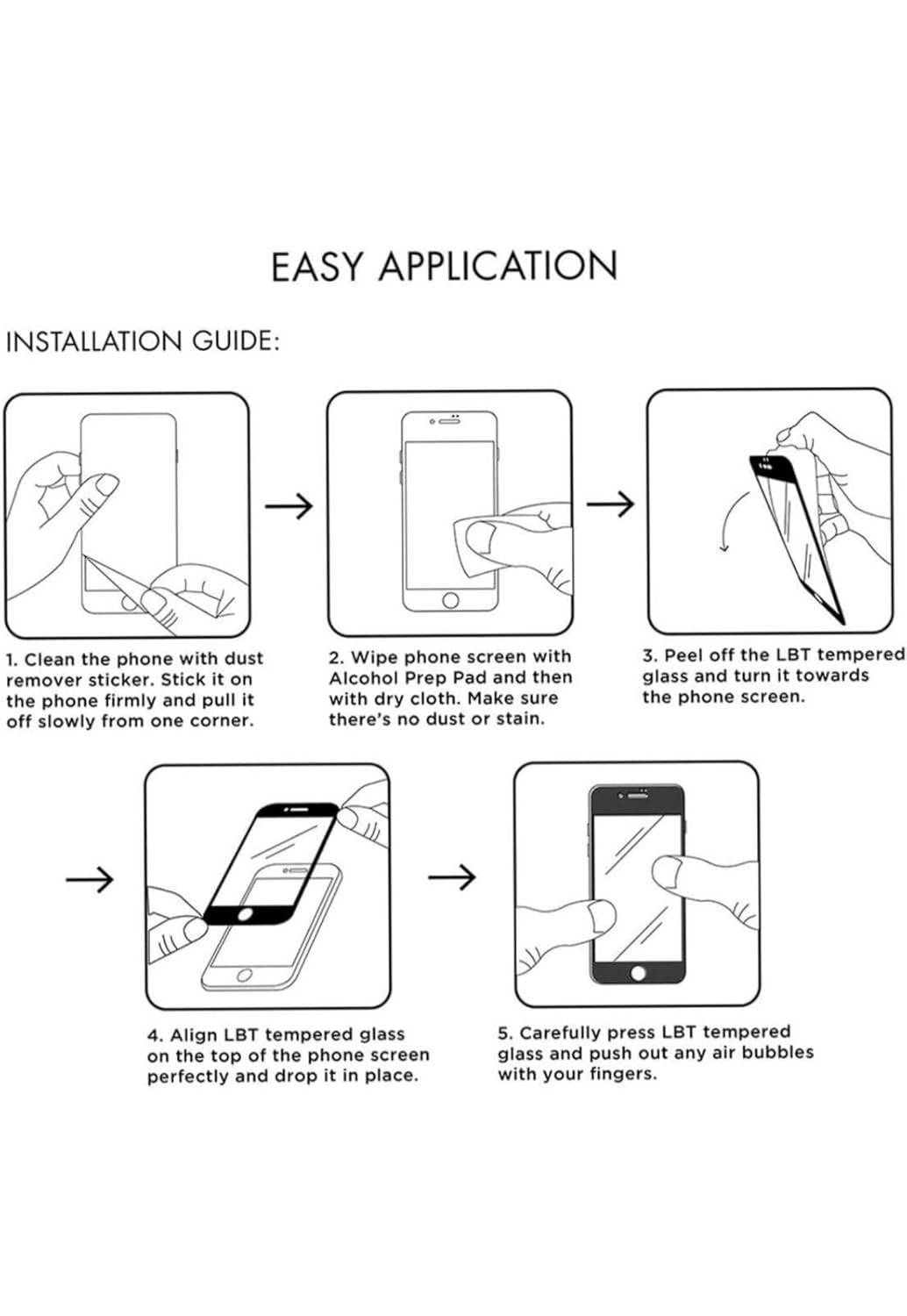 RGP Fashion Groups's Military Grade Gorilla Tempered Glass Compatible for iPhones Edge to Edge Coverage with Easy Installation Kit (for iPhone 15) Transparent