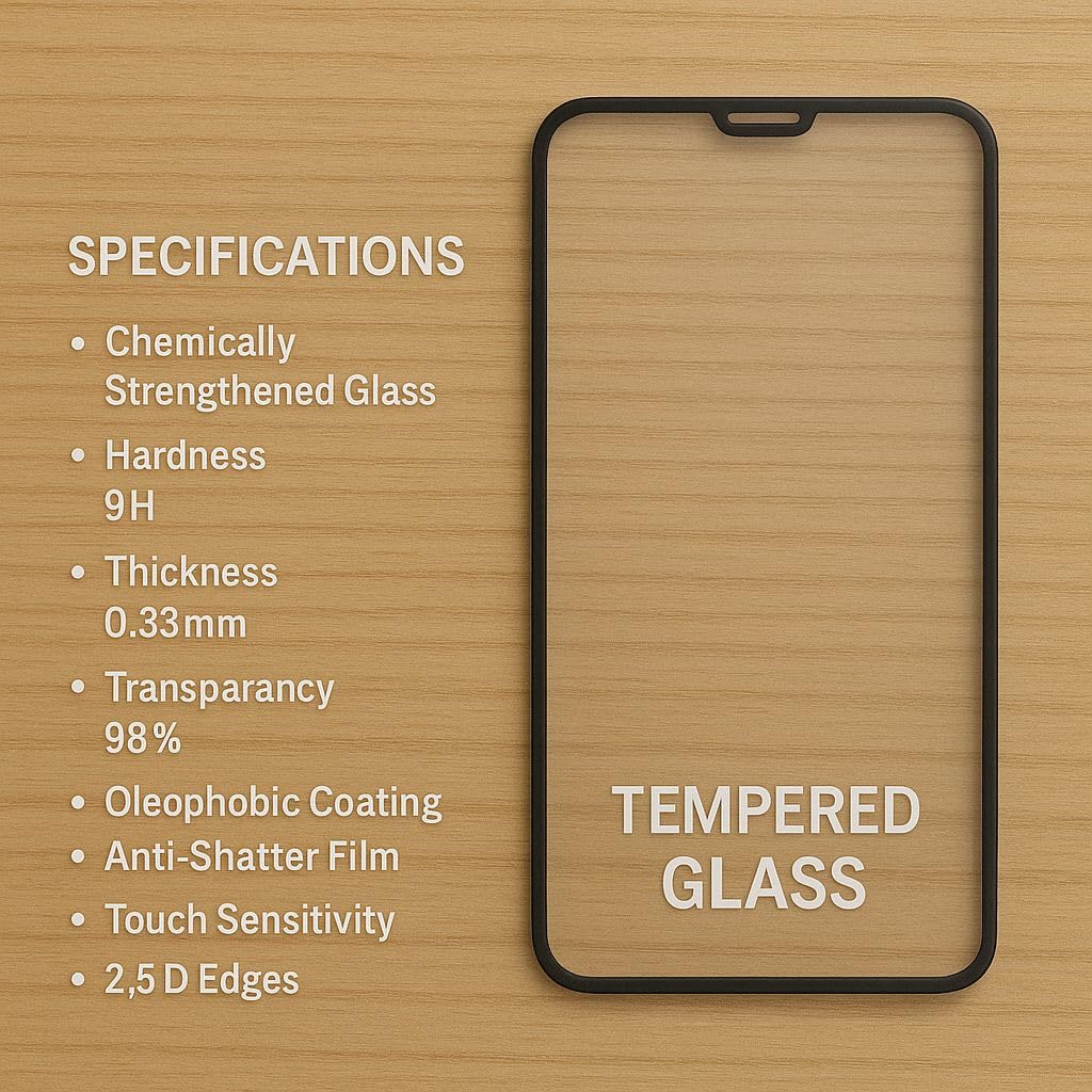 G-Rhino Super OG 6D Glass Anti Fingerprint Smooth high Transparent Tempered Glass for Iphone 15 series Screen Protector/iPhone 15 Pro - 6.12 inch
