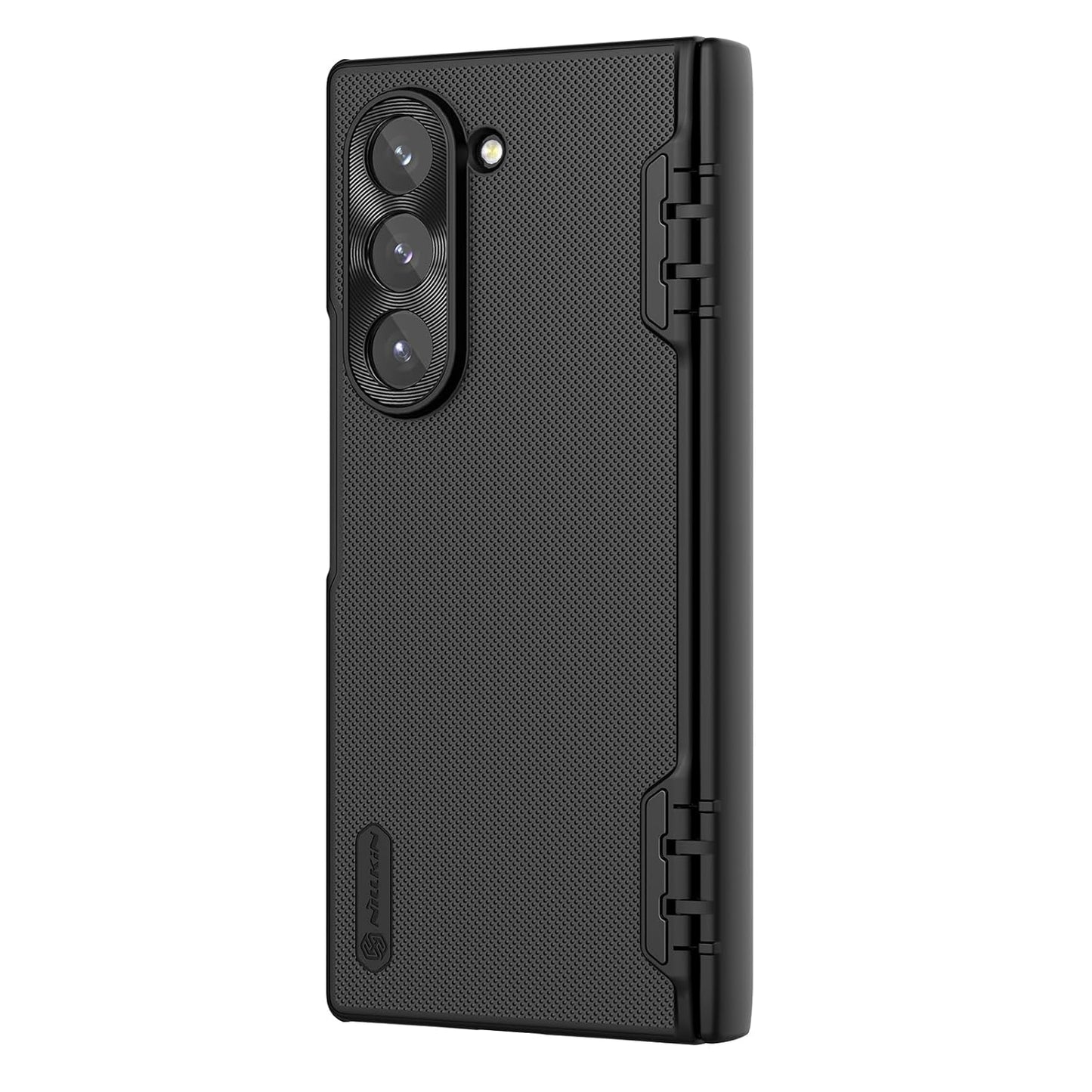 Nillkin Polycarbonate Case for Samsung Galaxy Z Fold 6 (7.6" Inch) Super Frosted Shield Fold Bracket Phone Holder Version 180 Folding 360 Protect Black Color