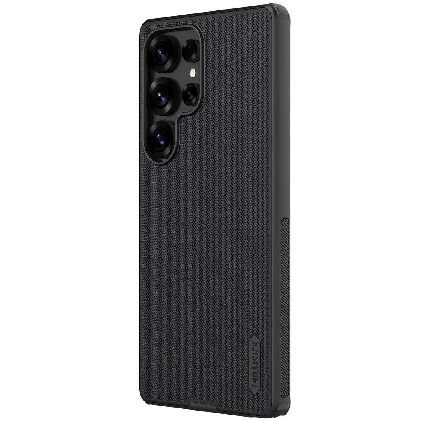 Nillkin Case for Samsung Galaxy S25 Ultra (6.8" Inch) Super Frosted Shield Pro Hard Back Soft Border (PC + TPU Case) Shock Absorb Cover Raised Bezel Camera Protect PC Black Color