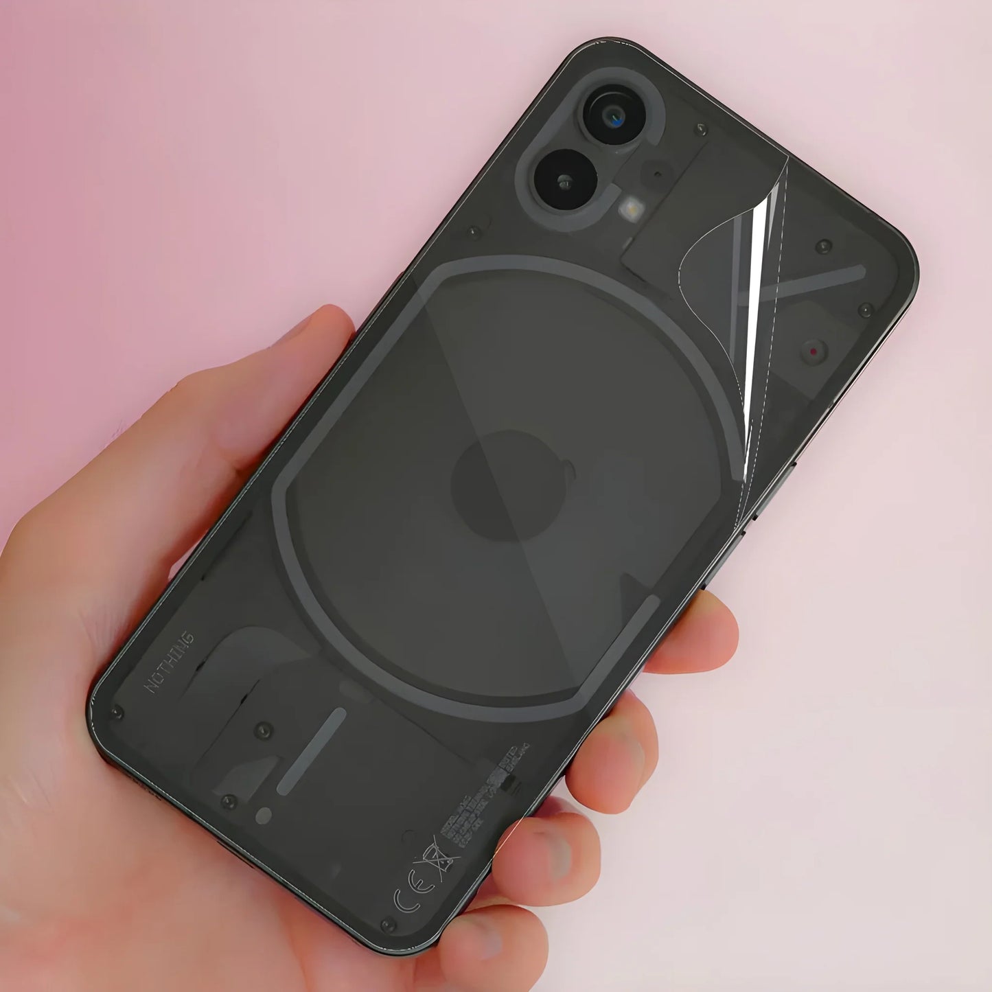 Transparent Mobile Skin Wrap - (Installation Kit Included)