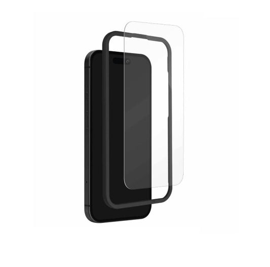 RGP Fashion Groups's Military Grade Gorilla Tempered Glass Compatible for iPhones Edge to Edge Coverage with Easy Installation Kit (for iPhone 15) Transparent
