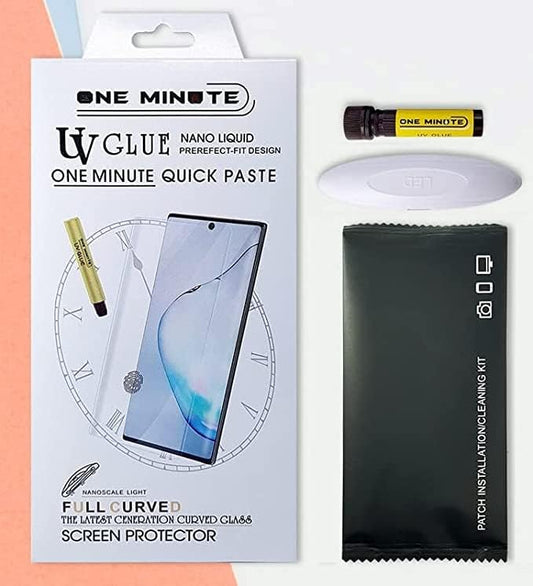ONE MINUTE SPECIAL EDITION UV GLASS |Advanced HD+ UV Tempered Glass Screen Protector For