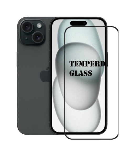 RGP Fashion Groups's Military Grade Gorilla Tempered Glass Compatible for iPhones Edge to Edge Coverage with Easy Installation Kit (for iPhone 15) Transparent