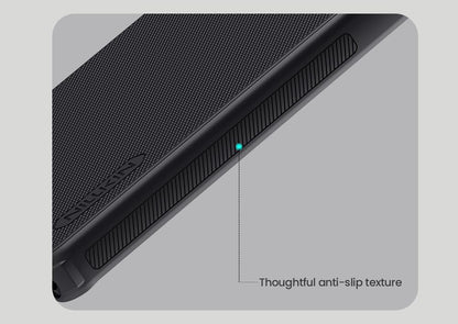 Nillkin Case for Samsung Galaxy S25 Ultra (6.8" Inch) Super Frosted Shield Pro Hard Back Soft Border (PC + TPU Case) Shock Absorb Cover Raised Bezel Camera Protect PC Black Color