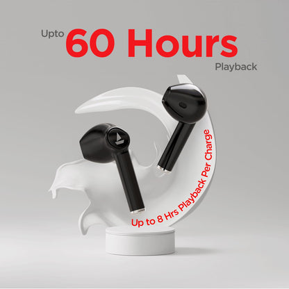 boAt Airdopes 131/138 with 60 Hrs Playback, ASAP Charge Truly Wireless Bluetooth in Ear Earbuds with Mic (Active Black)