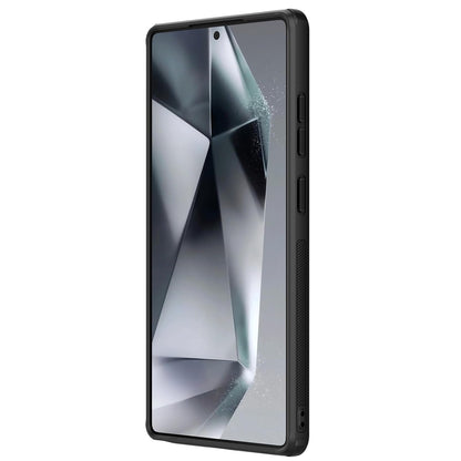 Nillkin Case for Samsung Galaxy S25 Ultra (6.8" Inch) Super Frosted Shield Pro Hard Back Soft Border (PC + TPU Case) Shock Absorb Cover Raised Bezel Camera Protect PC Black Color