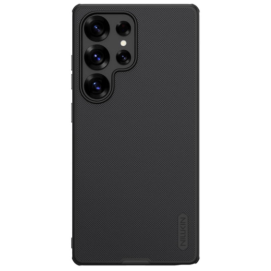 Nillkin Case for Samsung Galaxy S25 Ultra (6.8" Inch) Super Frosted Shield Pro Hard Back Soft Border (PC + TPU Case) Shock Absorb Cover Raised Bezel Camera Protect PC Black Color