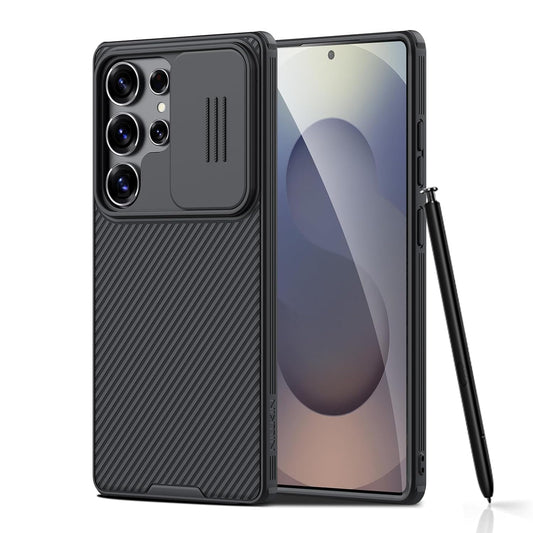 Nillkin PC + Silicon Galaxy S25 Ultra Case, Camshield Pro For Samsung Galaxy S25 Ultra Case With Slide Camera Cover, S25 Ultra 5G Slim Case Phone Case 2025 6.86'' (Black)