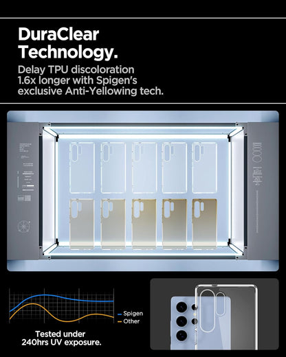 Spigen Ultra Hybrid for Samsung Galaxy S25 Ultra Case, Transparent Galaxy S25 Ultra Back Cover (2025) - Crystal Clear