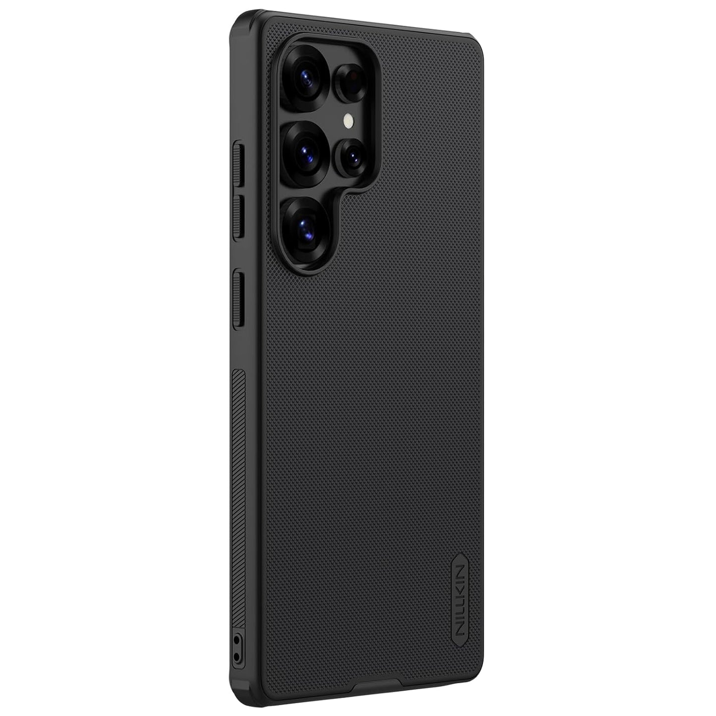 Nillkin Case for Samsung Galaxy S25 Ultra (6.8" Inch) Super Frosted Shield Pro Hard Back Soft Border (PC + TPU Case) Shock Absorb Cover Raised Bezel Camera Protect PC Black Color