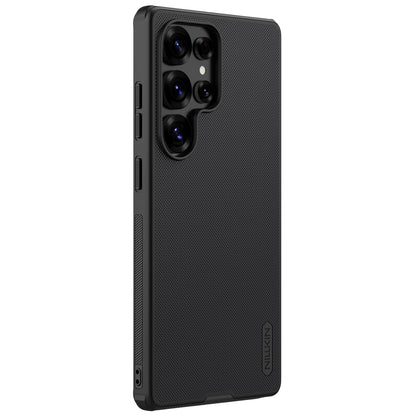 Nillkin Case for Samsung Galaxy S25 Ultra (6.8" Inch) Super Frosted Shield Pro Hard Back Soft Border (PC + TPU Case) Shock Absorb Cover Raised Bezel Camera Protect PC Black Color